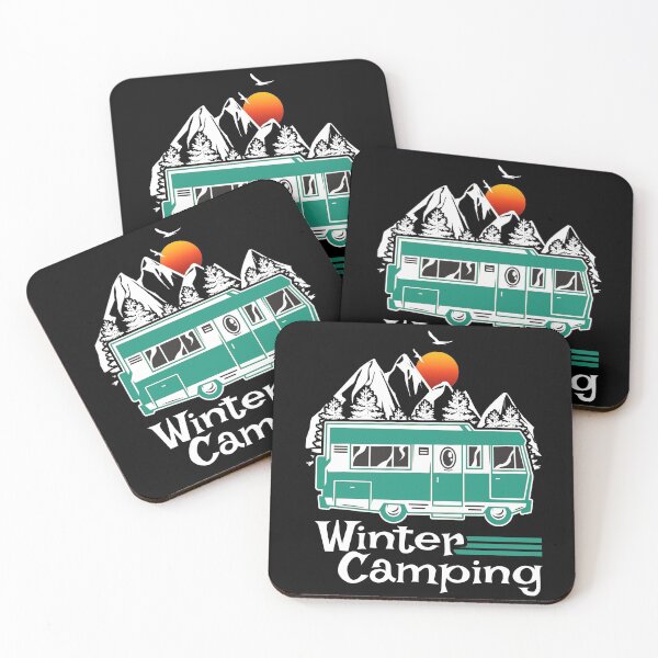 Item preview, Winter Camping Vintage RV Camper Recreational Vehicle designed and sold by CharJens.