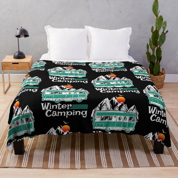 Item preview, Winter Camping Vintage RV Camper Recreational Vehicle designed and sold by CharJens.