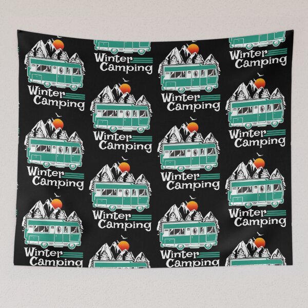 Item preview, Winter Camping Vintage RV Camper Recreational Vehicle designed and sold by CharJens.