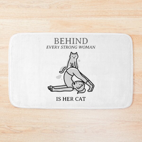 Item preview, behind every strong woman is her cat designed and sold by reka88.