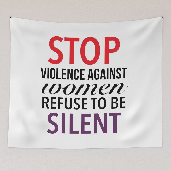 Item preview, Stop Violence Against Women Refuse To Be Silent - End Domestic Violence designed and sold by Delandor.