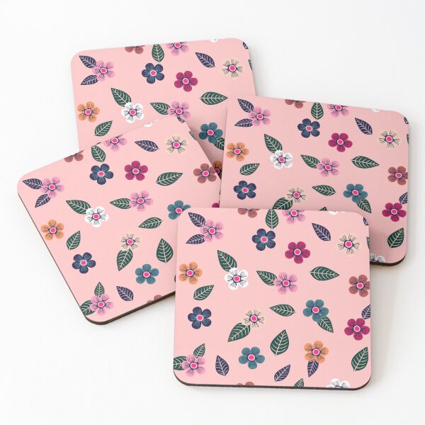 Item preview, Julie’s Garden Scattered Flowers Pink designed and sold by ToEllaBloom.