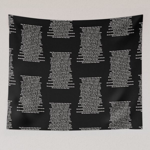 Item preview, we are number one lyrics  designed and sold by ClemPorter.