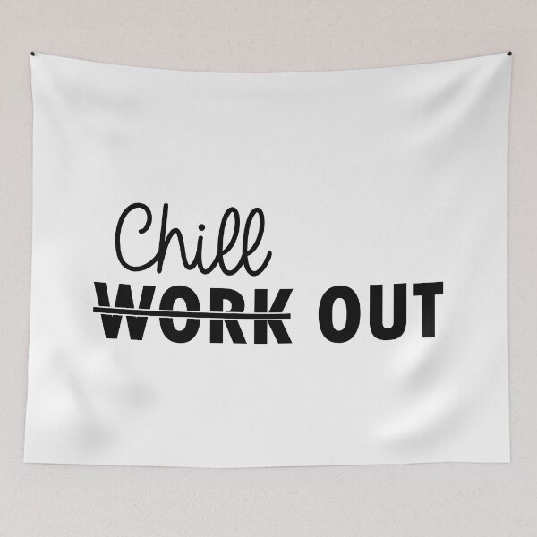 Item preview, Work chill out funny simple text design black designed and sold by artirio.