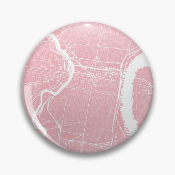 Item preview, Philadelphia, Pennsylvania, City Map - Pink designed and sold by helloadventure.