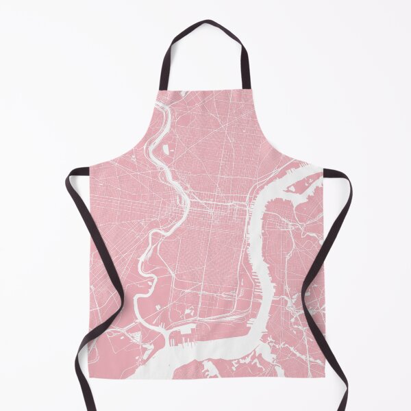 Item preview, Philadelphia, Pennsylvania, City Map - Pink designed and sold by helloadventure.