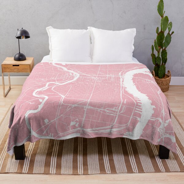 Item preview, Philadelphia, Pennsylvania, City Map - Pink designed and sold by helloadventure.