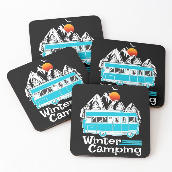 Item preview, Winter Camping Vintage RV Camper Recreational Vehicle designed and sold by CharJens.