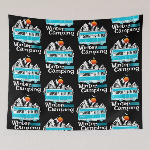 Item preview, Winter Camping Vintage RV Camper Recreational Vehicle designed and sold by CharJens.