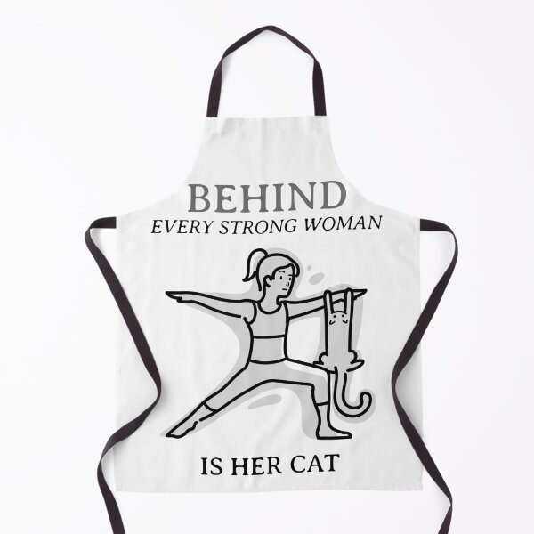 Item preview, behind every strong woman is her cat designed and sold by reka88.