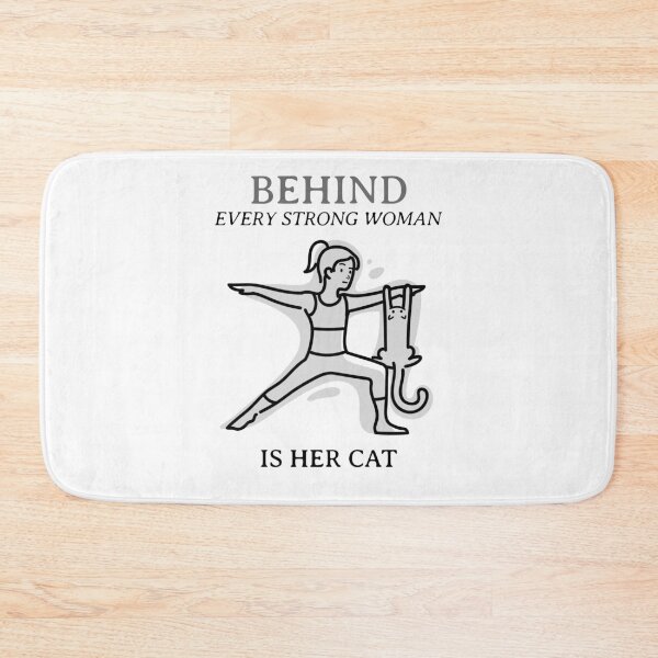 Item preview, behind every strong woman is her cat designed and sold by reka88.