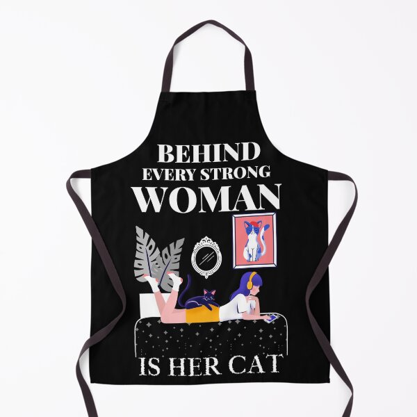 Item preview, behind every strong woman is her cat designed and sold by reka88.