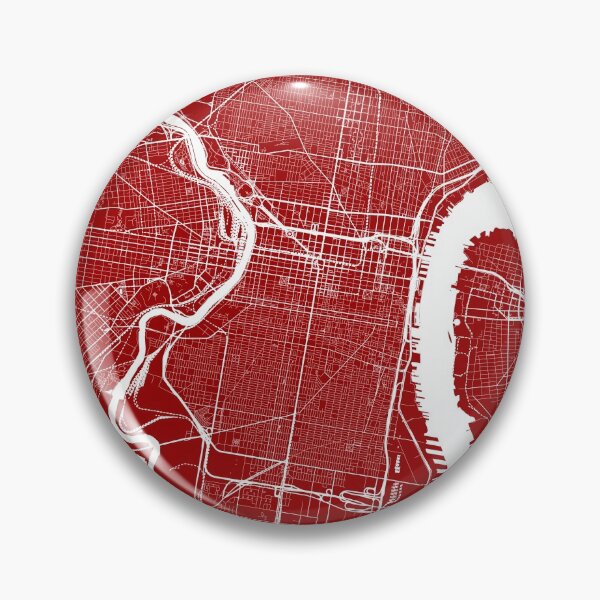 Item preview, Philadelphia, Pennsylvania, City Map - Red designed and sold by helloadventure.