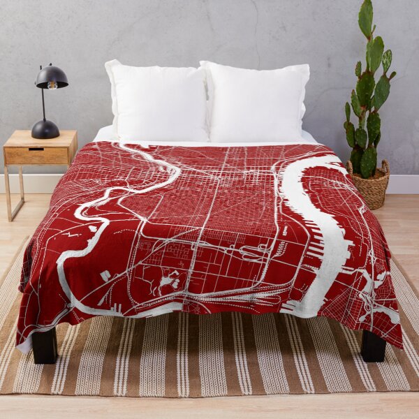 Item preview, Philadelphia, Pennsylvania, City Map - Red designed and sold by helloadventure.