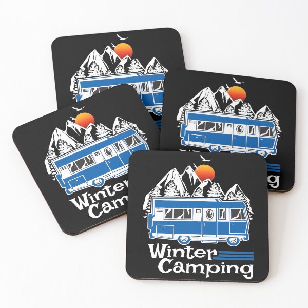 Item preview, Winter Camping Vintage RV Camper Recreational Vehicle designed and sold by CharJens.