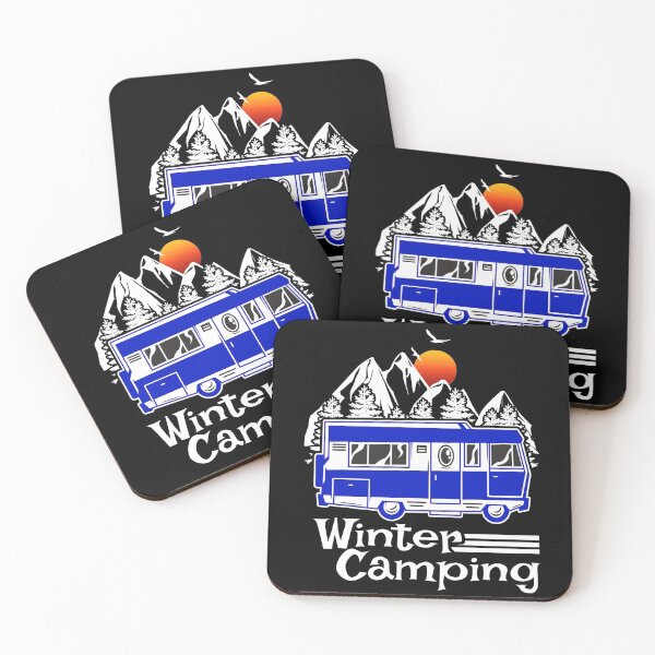 Item preview, Winter Camping Vintage RV Camper Recreational Vehicle designed and sold by CharJens.