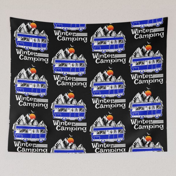 Item preview, Winter Camping Vintage RV Camper Recreational Vehicle designed and sold by CharJens.