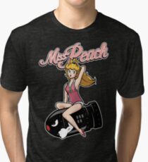 Miss Peach Pin-Up Tri-blend T-Shirt