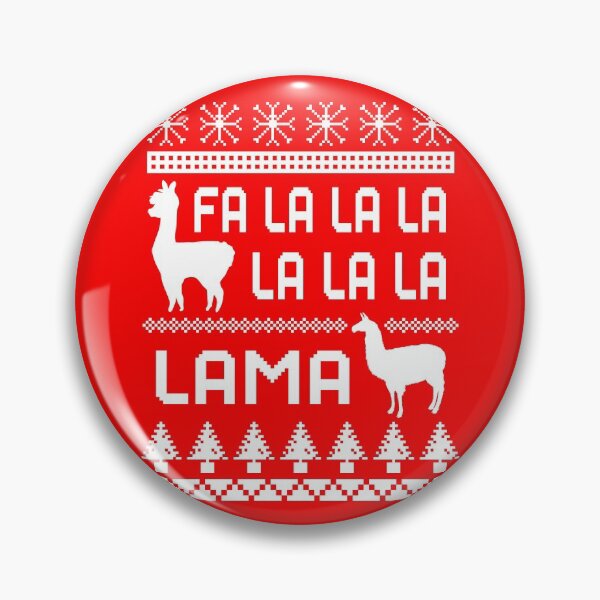 Item preview, Fa la la la Lama, Christmas Lama Pattern, White designed and sold by ACC .