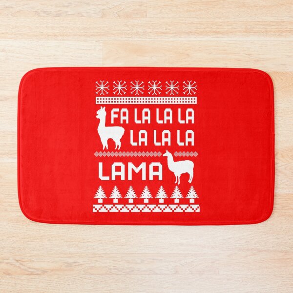 Item preview, Fa la la la Lama, Christmas Lama Pattern, White designed and sold by ACC .