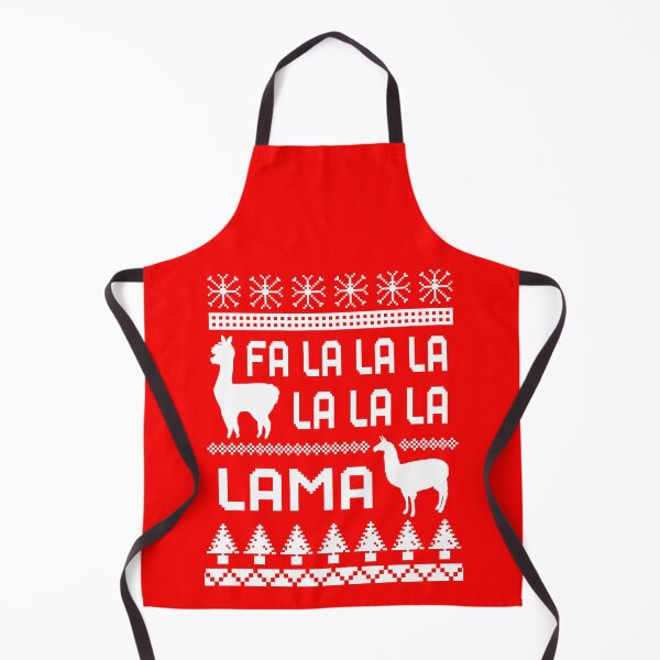 Item preview, Fa la la la Lama, Christmas Lama Pattern, White designed and sold by ACC .