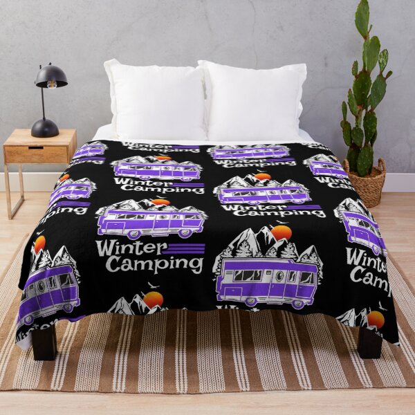 Item preview, Winter Camping Vintage RV Camper Recreational Vehicle designed and sold by CharJens.