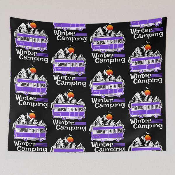 Item preview, Winter Camping Vintage RV Camper Recreational Vehicle designed and sold by CharJens.