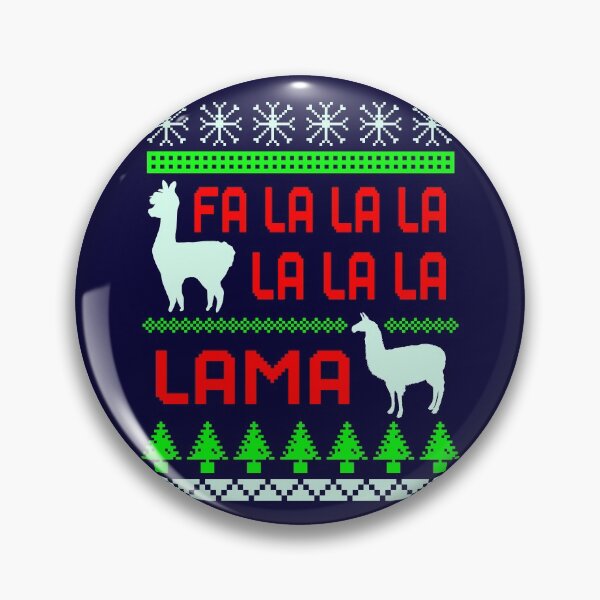 Item preview, Fa la la la Lama, Christmas Lama Pattern, Red and Green designed and sold by ACC .