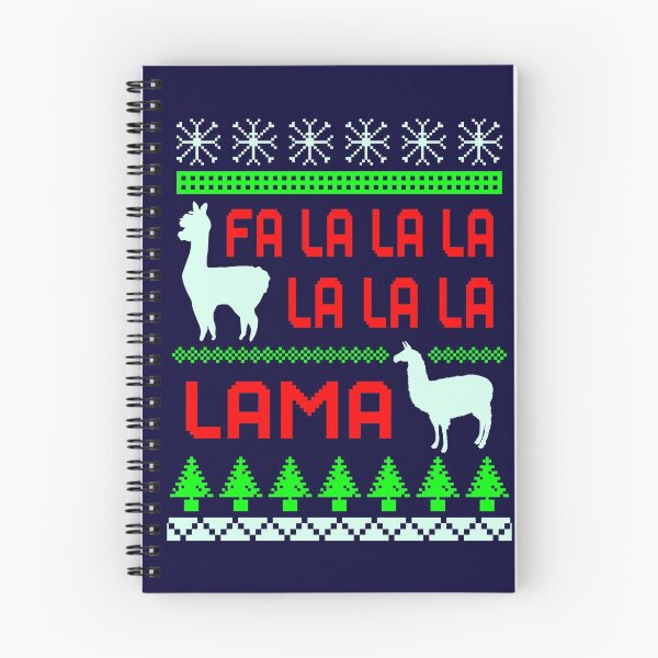 Item preview, Fa la la la Lama, Christmas Lama Pattern, Red and Green designed and sold by ACC .