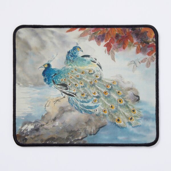 Item preview, Chinese Painting Peacock's and Red Leaves designed and sold by PixelQube32.