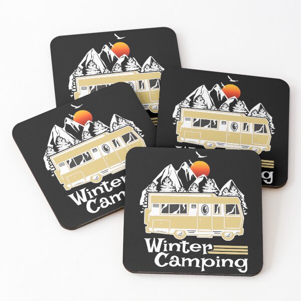 Item preview, Winter Camping Vintage RV Camper Recreational Vehicle designed and sold by CharJens.