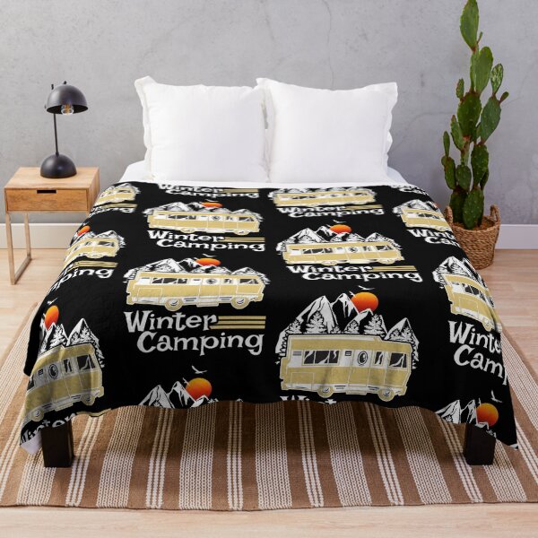 Item preview, Winter Camping Vintage RV Camper Recreational Vehicle designed and sold by CharJens.