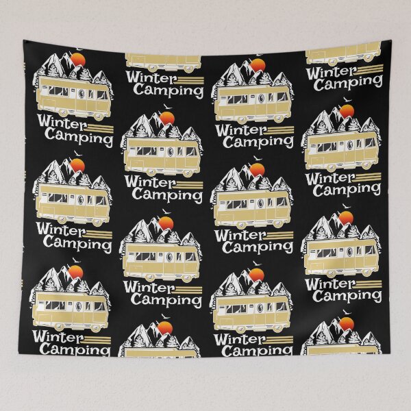 Item preview, Winter Camping Vintage RV Camper Recreational Vehicle designed and sold by CharJens.