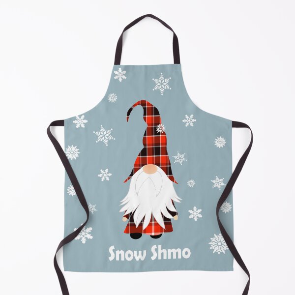 Item preview, Snow Shmo Buffalo Plaid Grumpy Funny Gnome with Snowflakes designed and sold by Itaya Art.