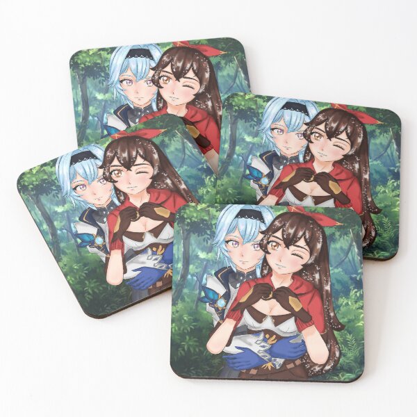 Item preview, Amber and Eula - Genshin Impact  designed and sold by shahdraws.