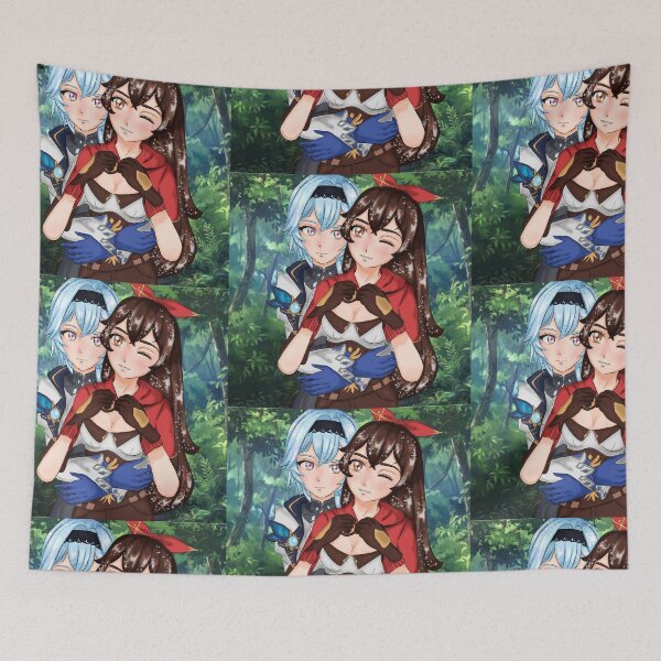 Item preview, Amber and Eula - Genshin Impact  designed and sold by shahdraws.