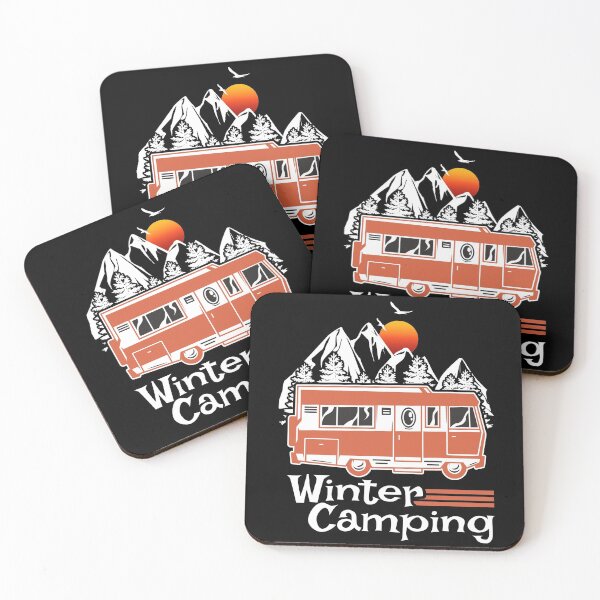 Item preview, Winter Camping Vintage RV Camper Recreational Vehicle designed and sold by CharJens.