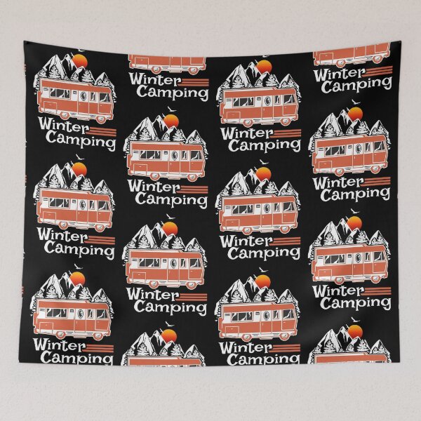 Item preview, Winter Camping Vintage RV Camper Recreational Vehicle designed and sold by CharJens.