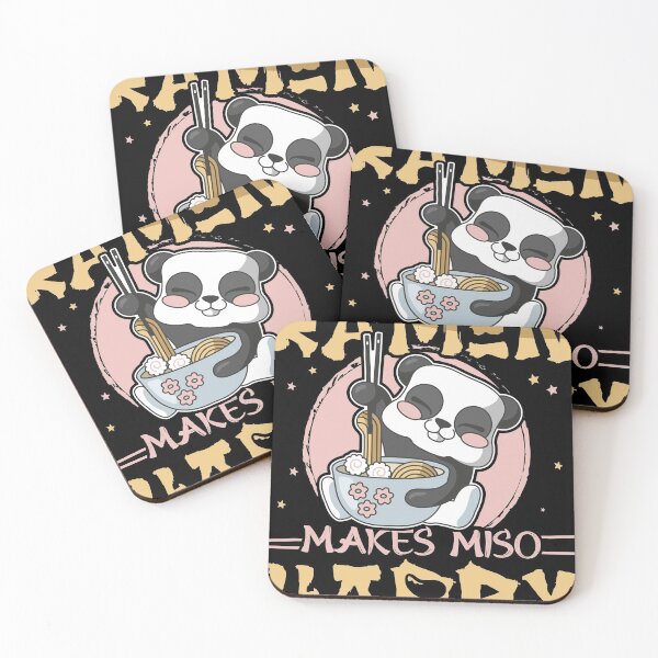 Item preview, Ramen Noodles Panda - Ramen Makes Miso Happy designed and sold by gloryandbliss.