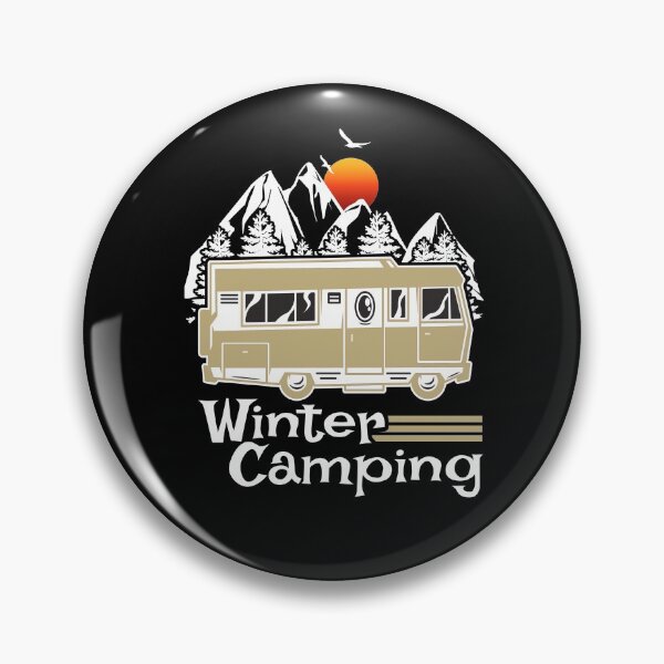 Item preview, Winter Camping Vintage RV Camper Recreational Vehicle designed and sold by CharJens.