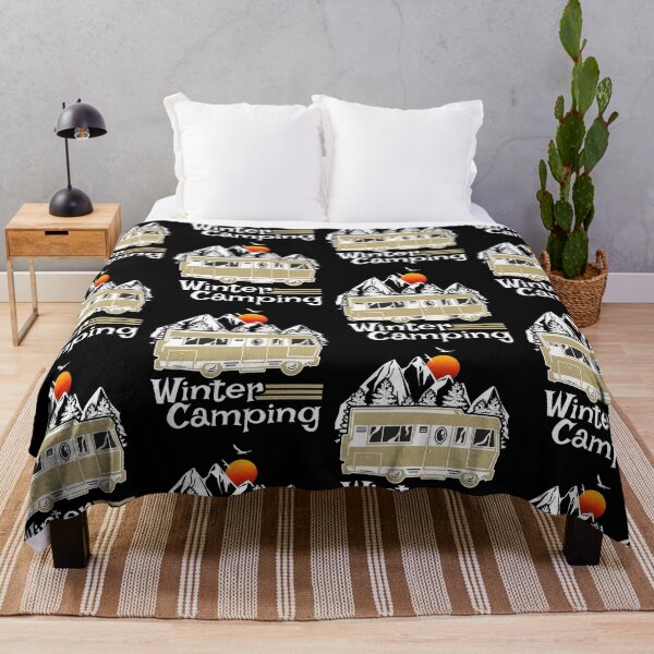 Item preview, Winter Camping Vintage RV Camper Recreational Vehicle designed and sold by CharJens.