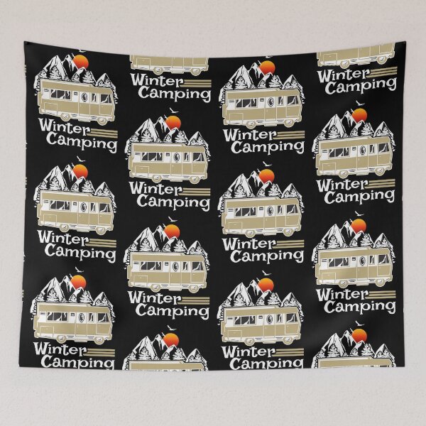 Item preview, Winter Camping Vintage RV Camper Recreational Vehicle designed and sold by CharJens.