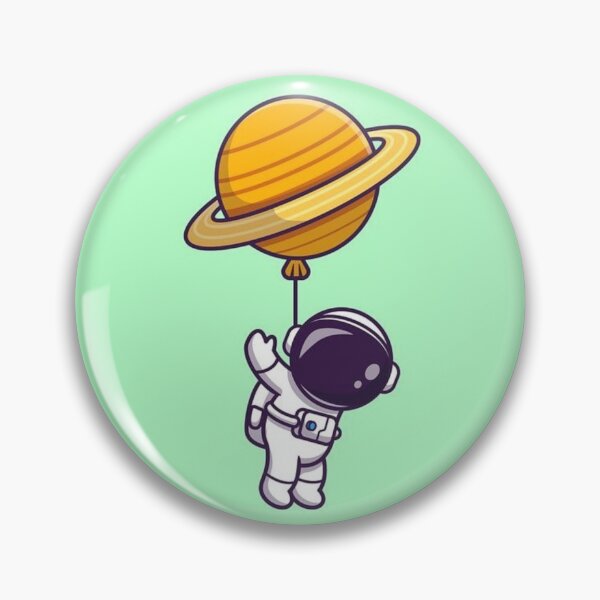 Artikelvorschau, Astronaut schwebt mit planetarischem Ballon im Weltraum entworfen und verkauft von TrendyThings37.