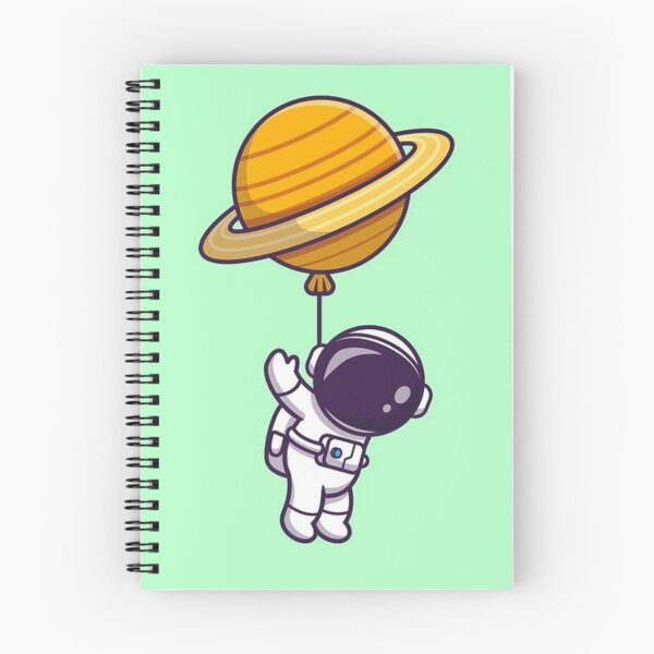 Item preview, Astronaut floating with planetary balloon in space designed and sold by TrendyThings37.