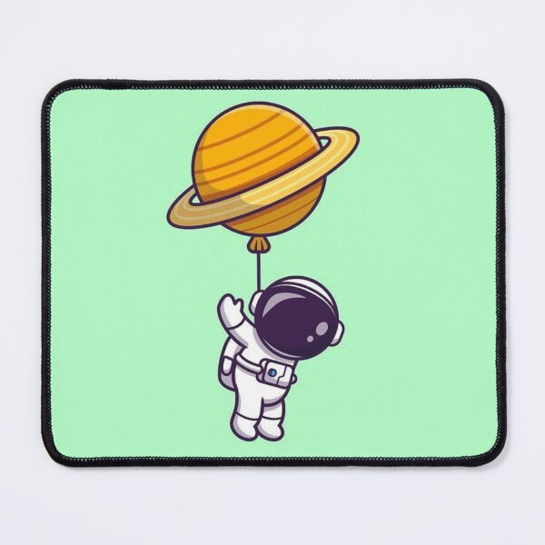 Item preview, Astronaut floating with planetary balloon in space designed and sold by TrendyThings37.