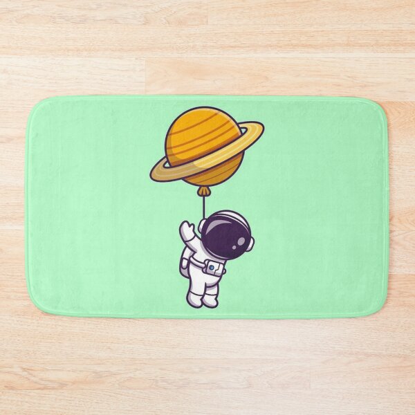 Item preview, Astronaut floating with planetary balloon in space designed and sold by TrendyThings37.