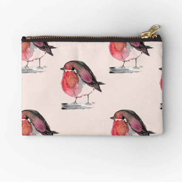 cute robin Zipper Pouch