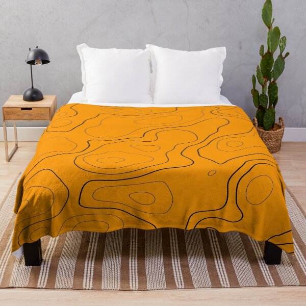 Item preview, Cyber Orange and Black Topography designed and sold by mtnmd.