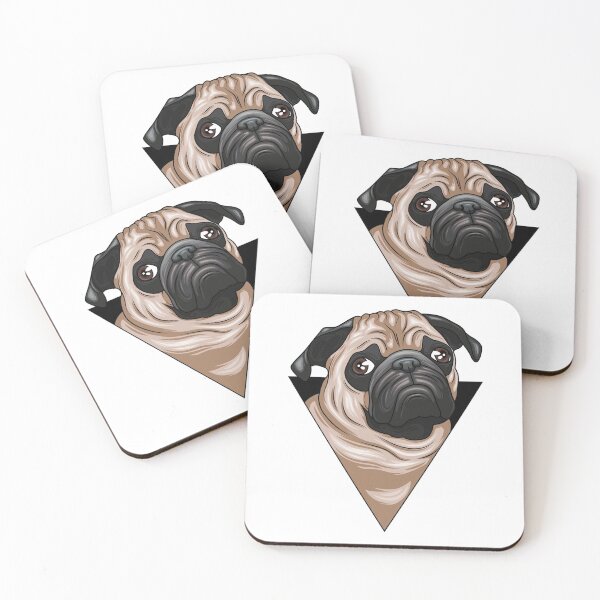Item preview, Realistic portrait of a pug designed and sold by kapiks.