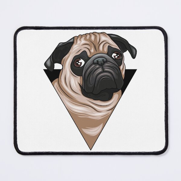Item preview, Realistic portrait of a pug designed and sold by kapiks.